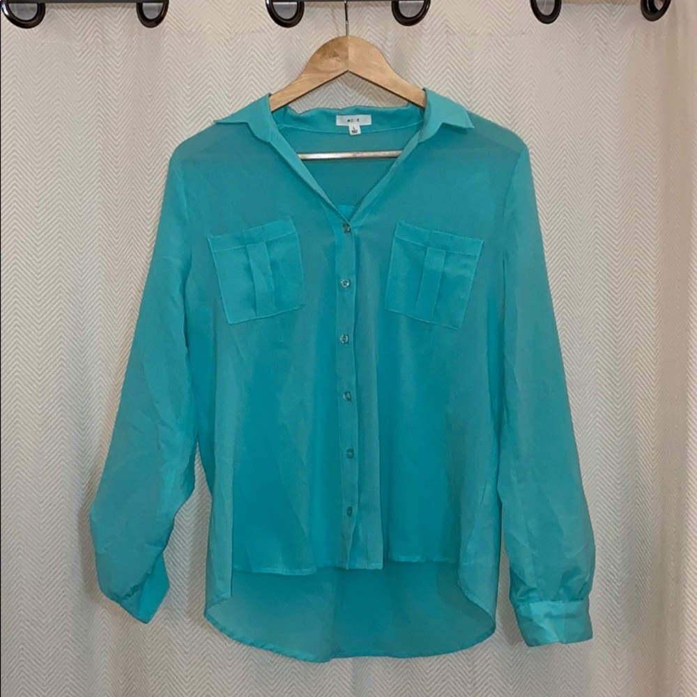 - MINE - Turquoise Blouse, L